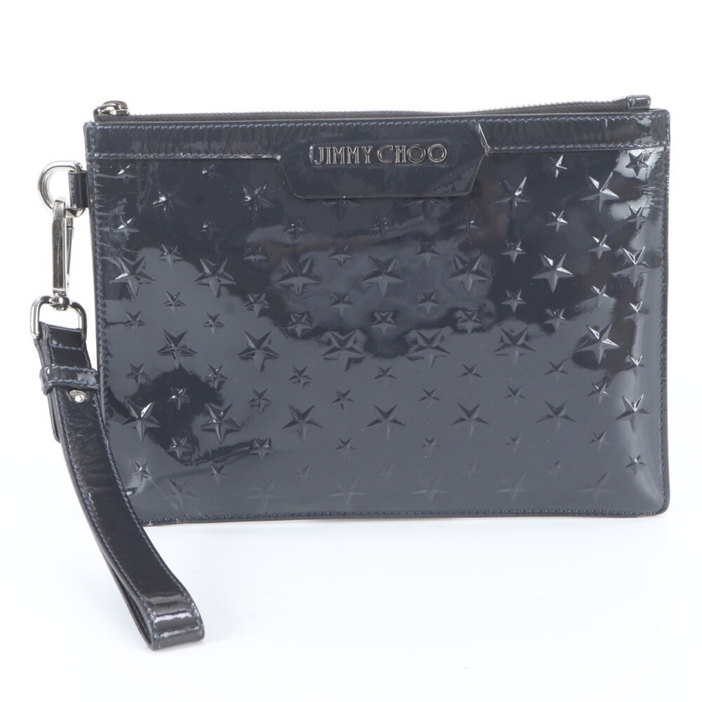 Jimmy Choo Star Studded Clutch Bag, Handbag, Second Pouch, Tote Black, Women's